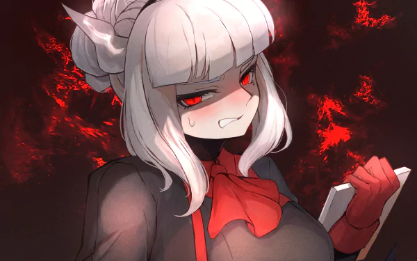 Lucifer (Helltaker) video game Helltaker HD Desktop Wallpaper | Background Image