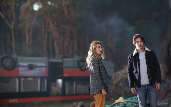 Natalie Zea Jack Martin TV Show La Brea HD Desktop Wallpaper | Background Image