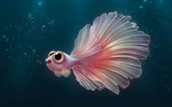 Fantasy Animal Fantasy Animals Fish HD Wallpaper | Background Image