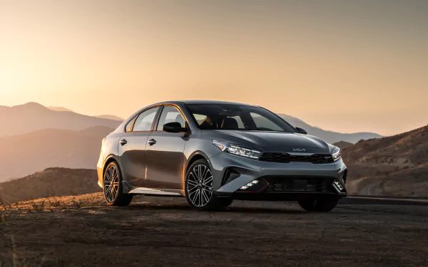sedan vehicle Kia Forte GT HD Desktop Wallpaper | Background Image