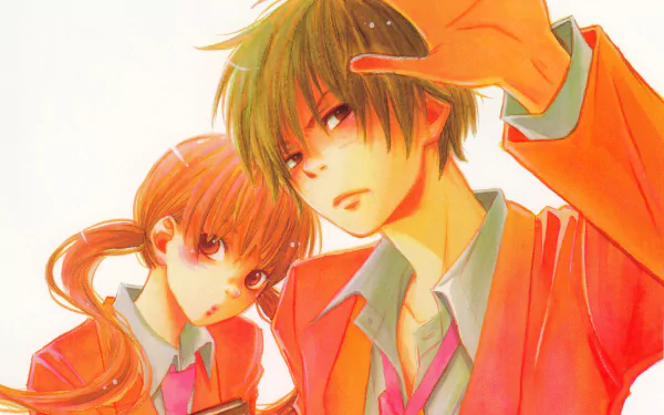 Haru Yoshida Shizuku Mizutani Anime My Little Monster HD Desktop Wallpaper | Background Image