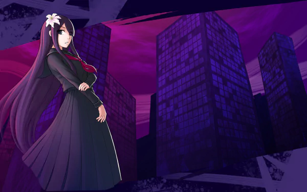 school uniform Tsukuyomi (Under Night In-Birth) video game under night in-birth HD Desktop Wallpaper | Background Image