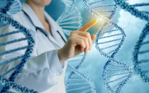 artistic DNA Structure HD Desktop Wallpaper | Background Image