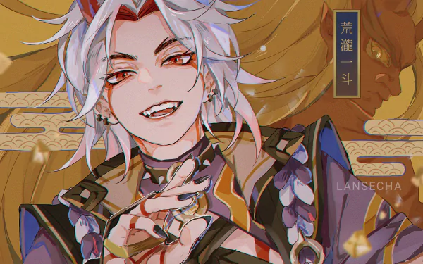 Arataki Itto video game Genshin Impact HD Desktop Wallpaper | Background Image