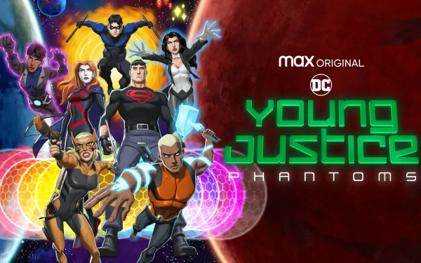 M'gann M'orzz Dick Grayson Nightwing Rocket (DC Comics) Artemis Crock Tigress (DC Comics) Kaldur'ahm Aquaman Zatanna Conner Kent Superboy Miss Martian TV Show Young Justice HD Desktop Wallpaper | Background Image