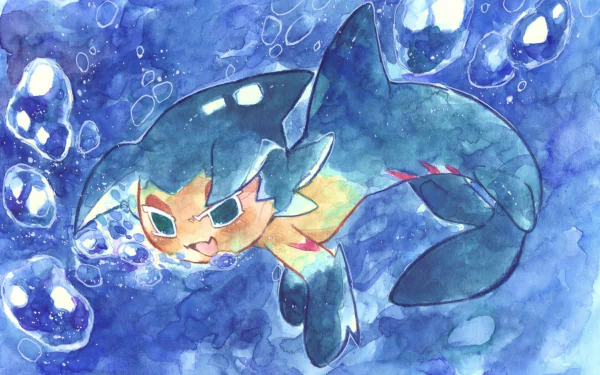 Sorbet Shark Cookie (Cookie Run) video game Cookie Run: OvenBreak HD Desktop Wallpaper | Background Image