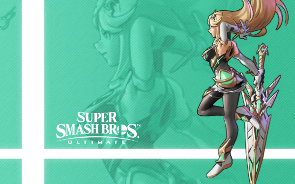 Mythra (Xenoblade) video game Super Smash Bros. Ultimate HD Desktop Wallpaper | Background Image