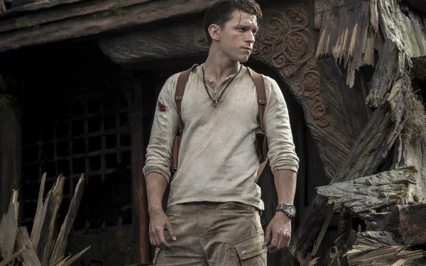 Nathan Drake Tom Holland movie Uncharted HD Desktop Wallpaper | Background Image