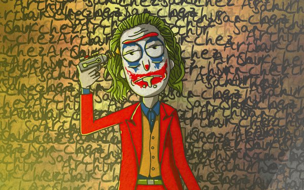 TV Show Crossover Joker Rick Sanchez DC Comics Rick and Morty HD Wallpaper | Background Image