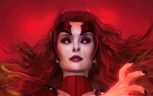 Wanda Maximoff Scarlet Witch TV Show WandaVision HD Desktop Wallpaper | Background Image