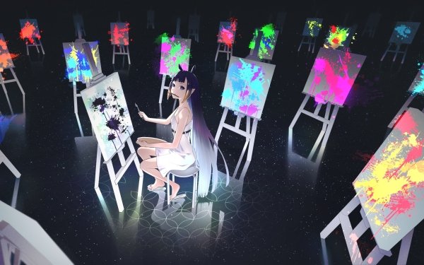 Anime Virtual Youtuber Hololive Ninomae Ina'nis Painting HD Wallpaper | Background Image