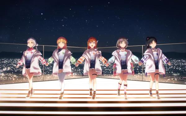 Keke Tang Kanon Shibuya Sumire Heanna Ren Hazuki Chisato Arashi Anime Love Live! Superstar!! HD Desktop Wallpaper | Background Image