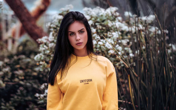 black hair model woman Marlen Valderrama Alvaréz HD Desktop Wallpaper | Background Image