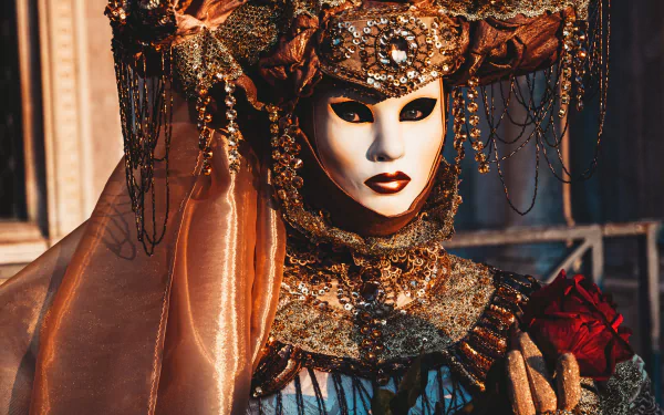 mask photography Carnival of Venice HD Desktop Wallpaper | Background Image
