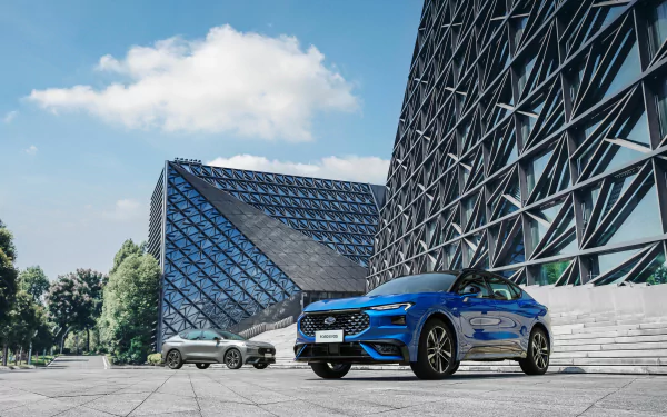 SUV vehicle Ford Evos ST-Line HD Desktop Wallpaper | Background Image