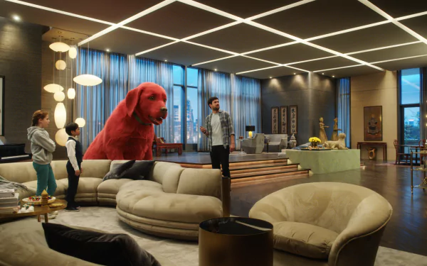 Jack Whitehall Darby Camp Izaac Wang movie Clifford the Big Red Dog HD Desktop Wallpaper | Background Image