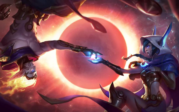 Rakan (League of Legends) Xayah (League of Legends) video game League Of Legends HD Desktop Wallpaper | Background Image