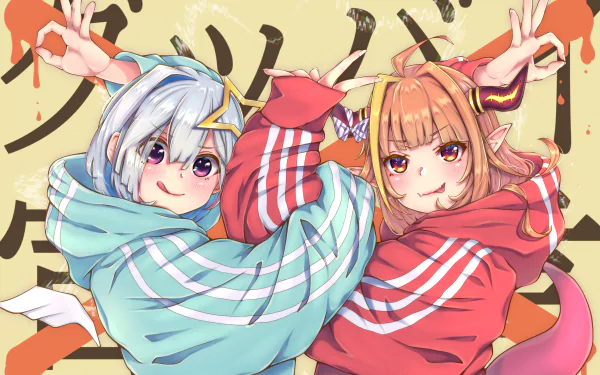 hololive Kiryu Coco Amane Kanata Anime Virtual Youtuber HD Desktop Wallpaper | Background Image