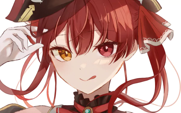 heterochromia hololive Houshou Marine Anime Virtual Youtuber HD Desktop Wallpaper | Background Image