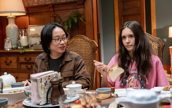Nina Dobrev Jimmy O. Yang movie Love Hard HD Desktop Wallpaper | Background Image