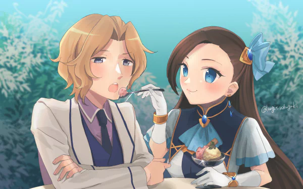 couple Keith Claes Catarina Claes Anime My Next Life as a Villainess: All Routes Lead to Doom! anime couple HD Desktop Wallpaper | Background Image