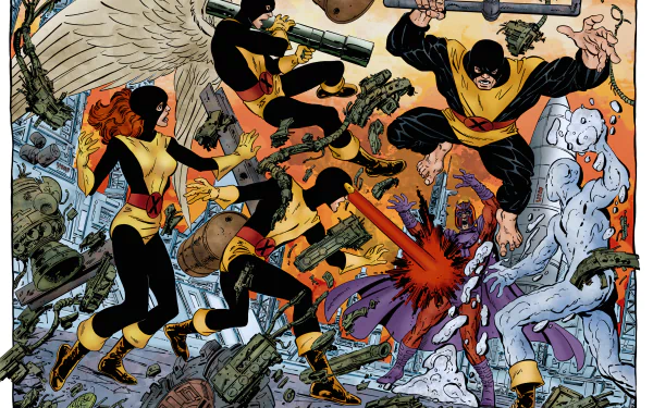 Bobby Drake Hank McCoy Warren Worthington III Magneto (Marvel Comics) Marvel Girl Iceman (Marvel Comics) Beast (Marvel Comics) Angel (Marvel Comics) Jean Grey Cyclops (Marvel Comics) Comic X-Men HD Desktop Wallpaper | Background Image