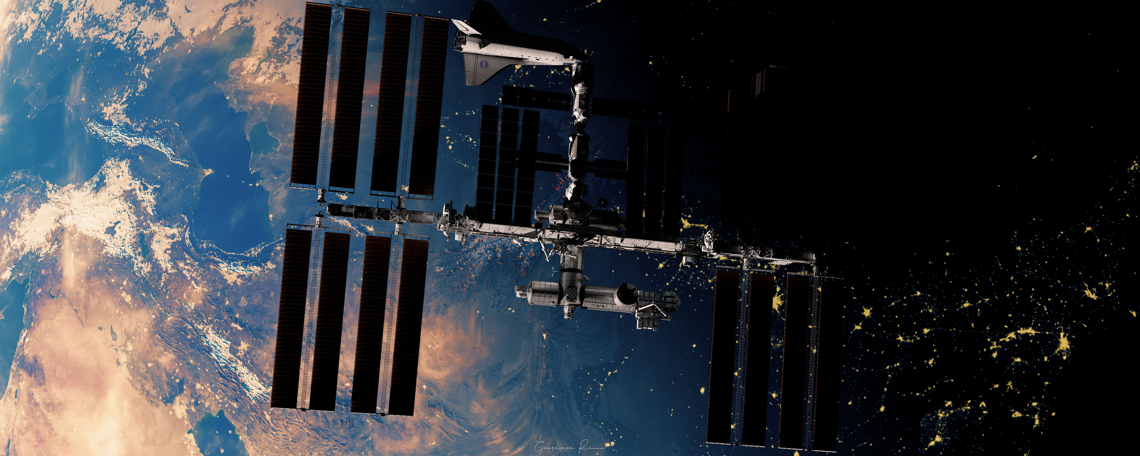 Man Made International Space Station HD Wallpaper | Background Image