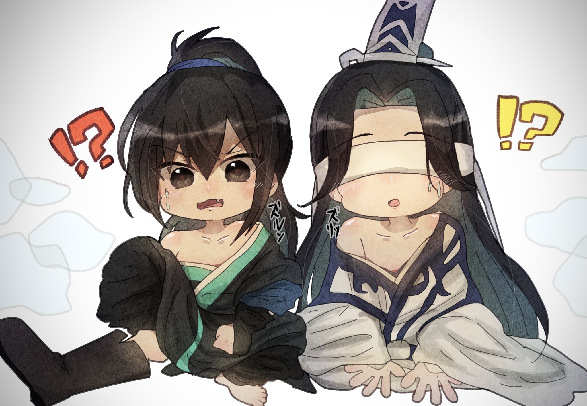 Anime, Mo Dao Zu Shi, Xue Yang, Xiao Xingchen, Chibi, HD wallpaper