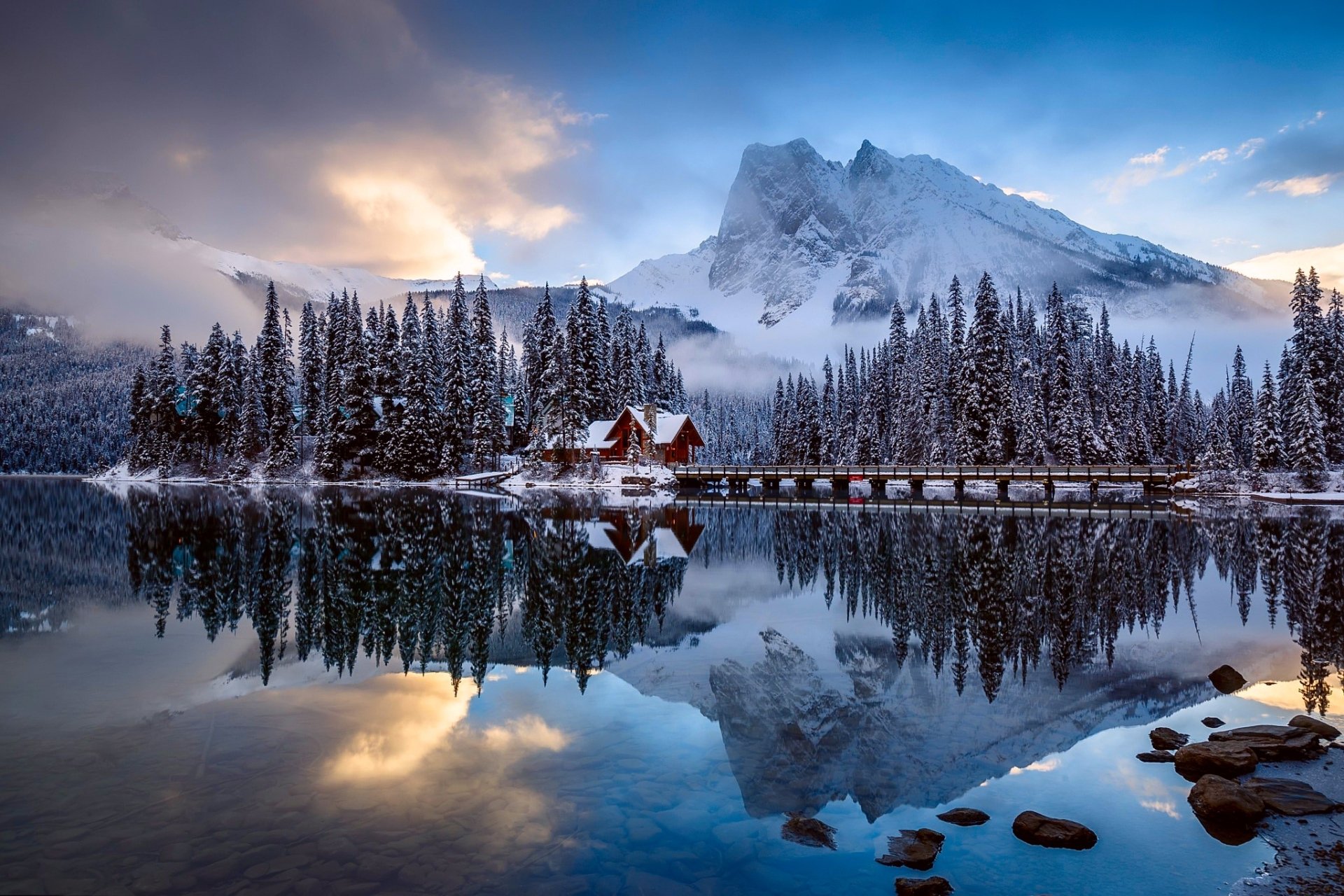 Download Reflection Photography Winter HD Wallpaper