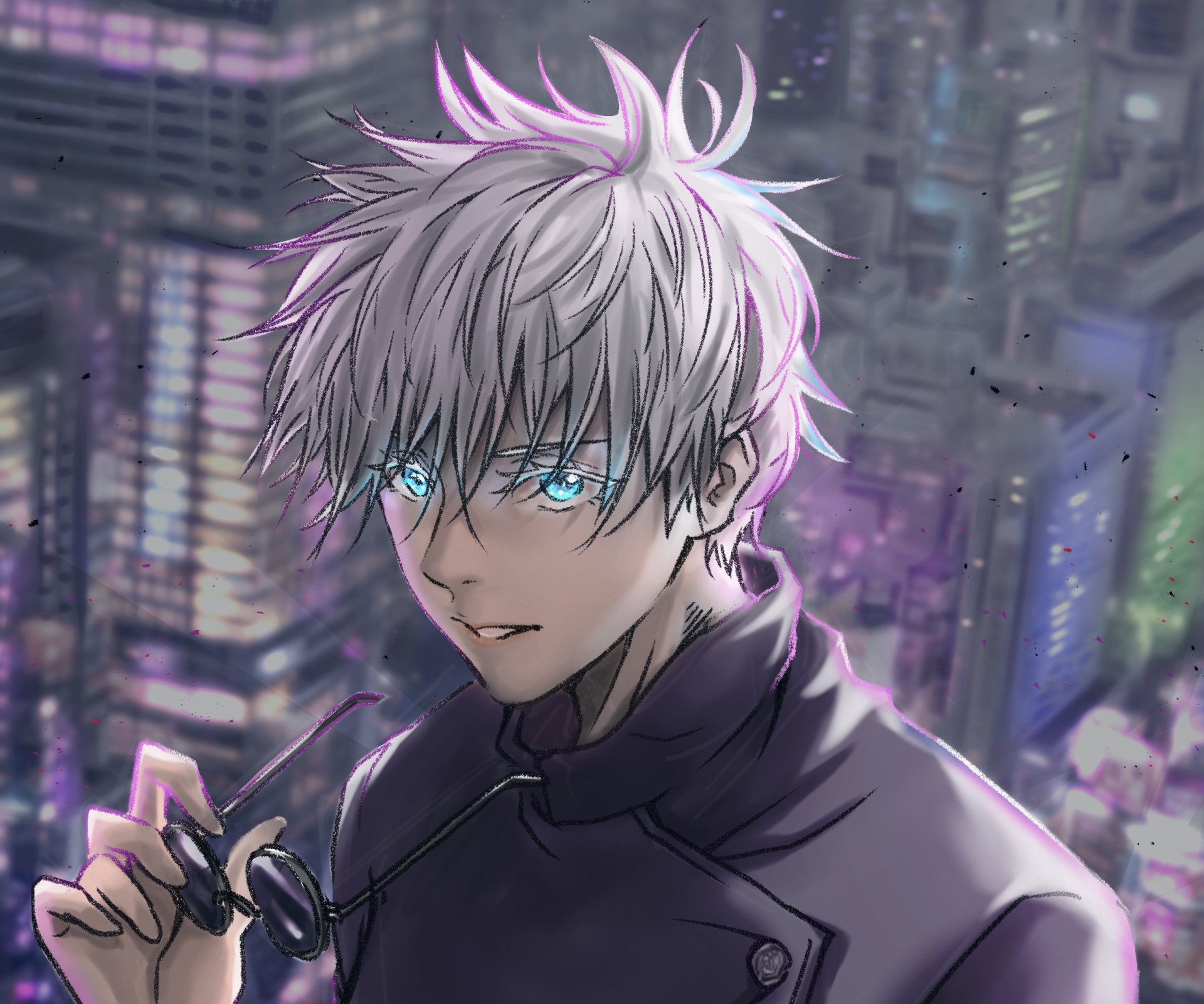 HD-wallpaper-anime-jujutsu-kaisen-blue-eyes-boy-sa by GOATman43 on  DeviantArt