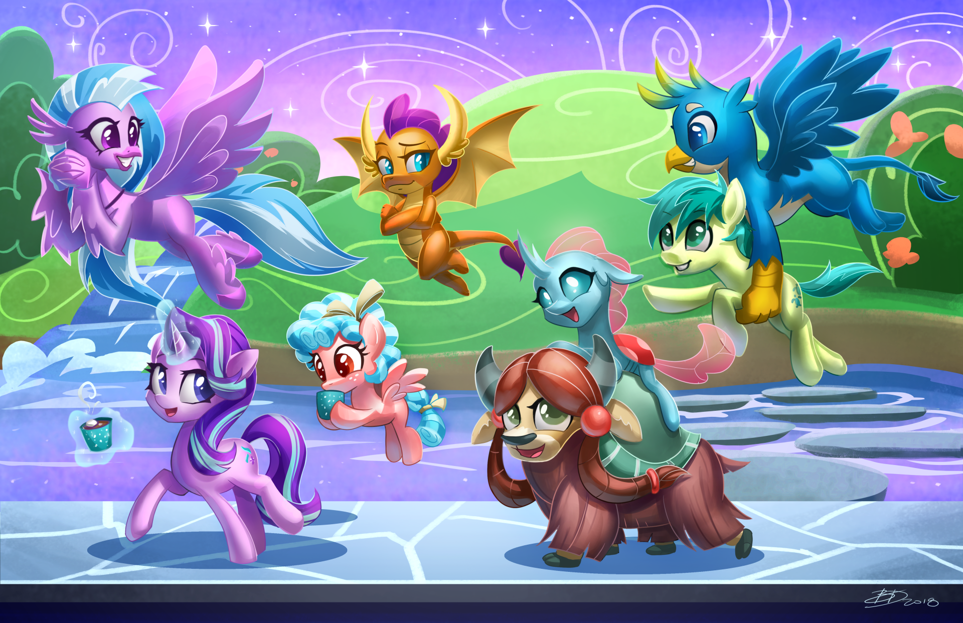 Download Gallus (My Little Pony) Sandbar (My Little Pony) Ocellus (My Little Pony) Yona (My Little Pony) Smolder (My Little Pony) Silverstream (My Little Pony: Friendship Is Magic) Cozy Glow (My Little Pony) Starlight Glimmer TV Show My Little Pony: Friendship Is Magic 4k Ultra HD Wallpaper
