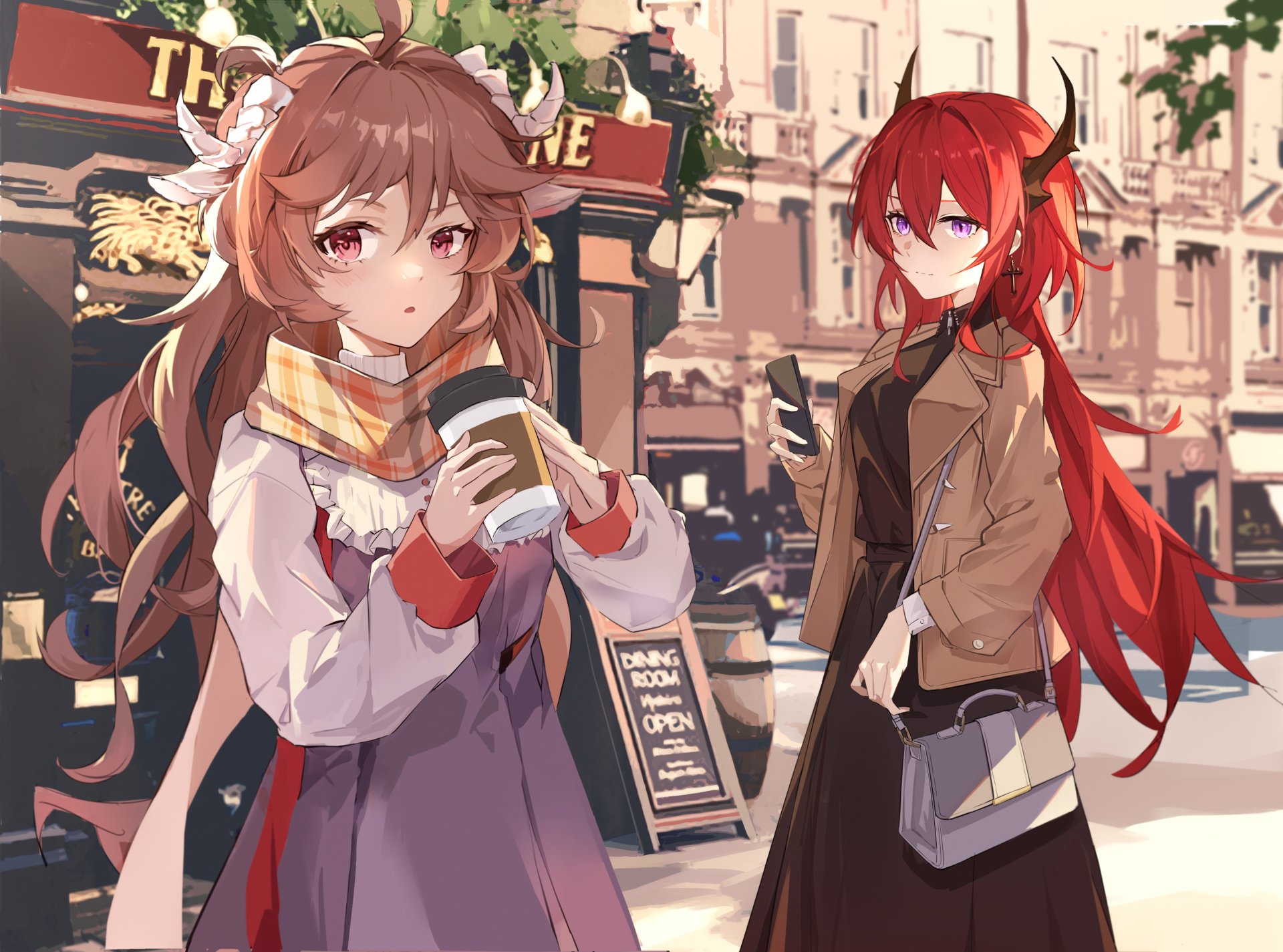 Download Eyjafjalla (Arknights) Surtr (Arknights) Video Game Arknights 4k Ultra HD Wallpaper