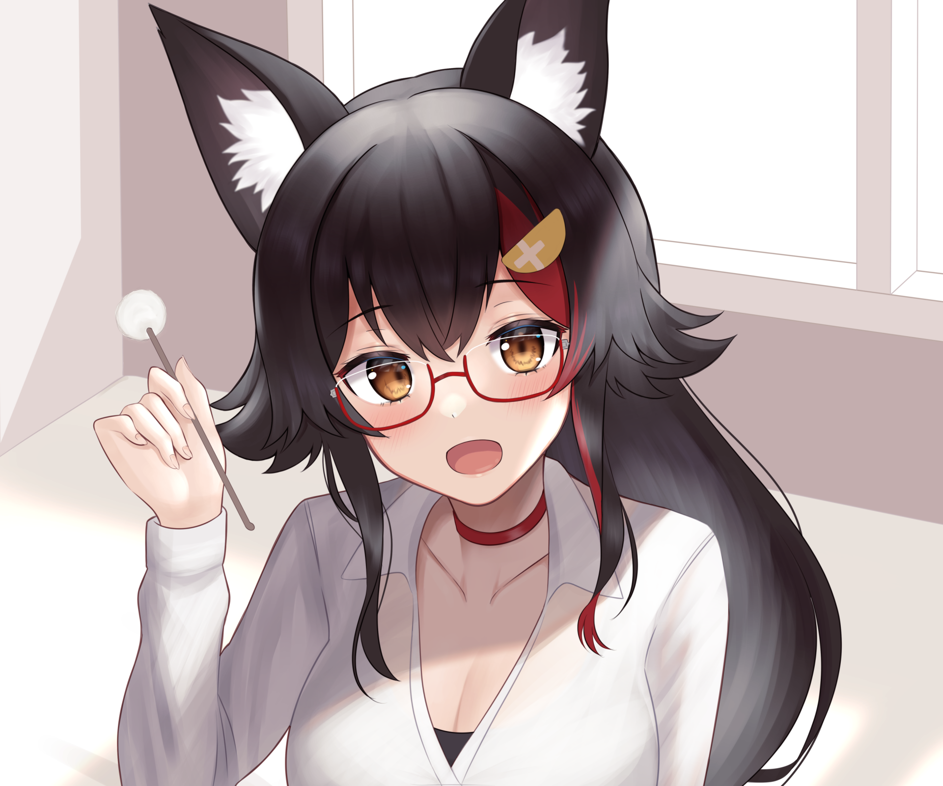 Download Hololive Ookami Mio Anime Virtual Youtuber HD Wallpaper