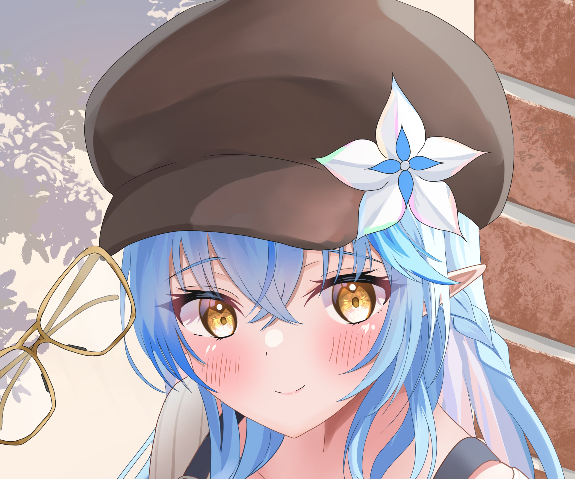 Download Hololive Yukihana Lamy Anime Virtual Youtuber HD Wallpaper