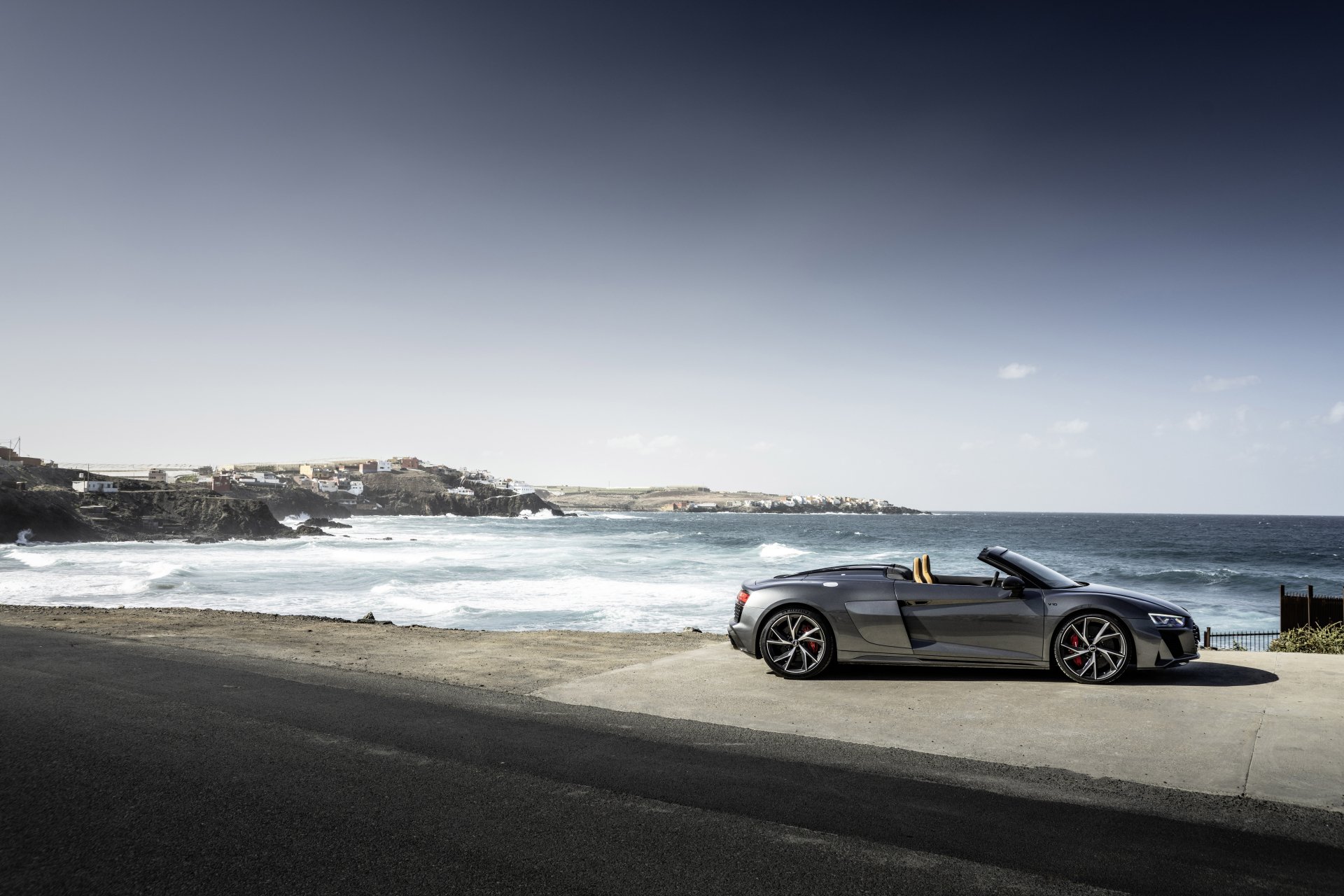 Download Cabriolet Vehicle Audi R8 V10 8k Ultra HD Wallpaper