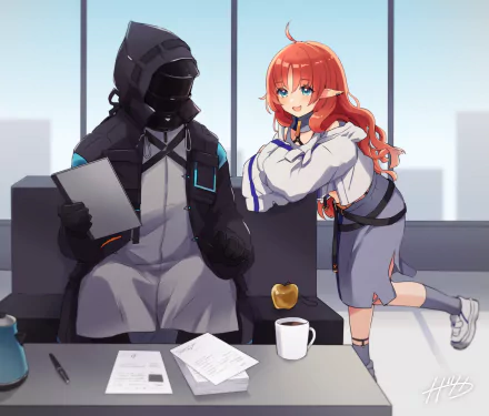Myrtle (Arknights) Doctor (Arknights) video game Arknights HD Desktop Wallpaper | Background Image
