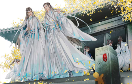 Lan Xichen Lan Wangji Anime Mo Dao Zu Shi HD Desktop Wallpaper | Background Image