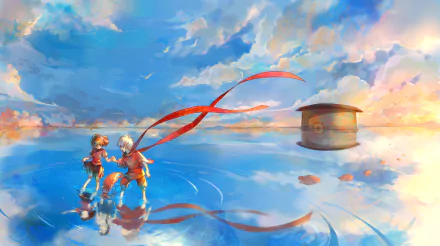 Anime Big Fish & Begonia HD Desktop Wallpaper | Background Image