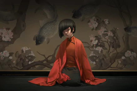 Anime Big Fish & Begonia HD Desktop Wallpaper | Background Image