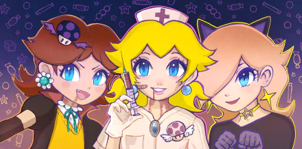 Rosalina (Mario) Princess Peach Princess Daisy video game Super Mario Bros. HD Desktop Wallpaper | Background Image