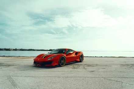 supercar vehicle Ferrari 488 Pista HD Desktop Wallpaper | Background Image