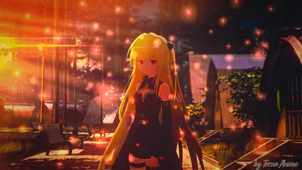 Golden Darkness Anime To Love-Ru: Darkness HD Desktop Wallpaper | Background Image