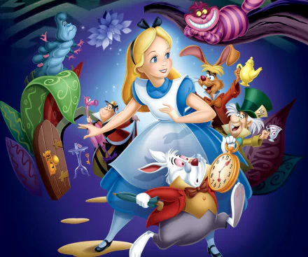 Alice (Alice in Wonderland) movie Alice In Wonderland (1951) HD Desktop Wallpaper | Background Image