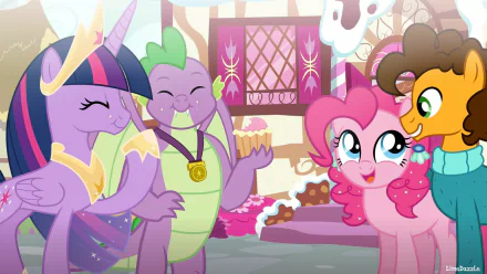 Cheese Sandwich (My Little Pony) Pinkie Pie Spike (My Little Pony) Twilight Sparkle TV Show My Little Pony: Friendship Is Magic HD Desktop Wallpaper | Background Image