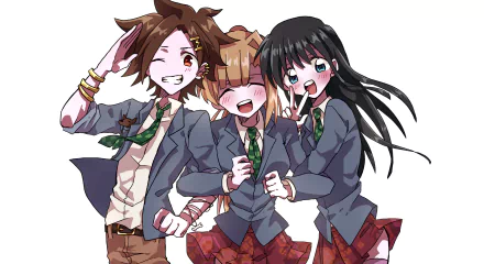 Joe Tazuna Ryoko Hirose Sara Chidouin video game Your Turn to Die HD Desktop Wallpaper | Background Image