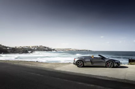 cabriolet vehicle Audi R8 V10 HD Desktop Wallpaper | Background Image