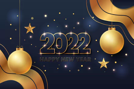 Happy New Year holiday New Year 2022 HD Desktop Wallpaper | Background Image