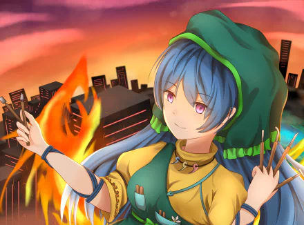 Haniyasushin Keiki Anime Touhou HD Desktop Wallpaper | Background Image