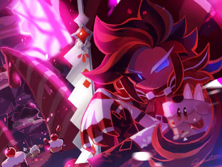 Red Velvet Cookie (Cookie Run) video game COOKIE RUN: KINGDOM HD Desktop Wallpaper | Background Image