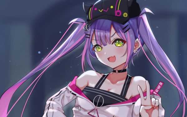 Anime Virtual Youtuber Tokoyami Towa Hololive HD Wallpaper | Background Image